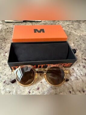Meller Hasan Yellow Sand Sunglasses - New in Box
